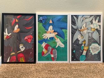Sonic/Shadow/Silver the hedgehog Art