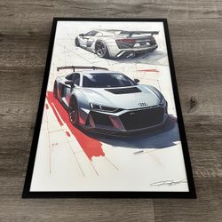 Audi R8 Wall Art Print 