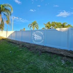 White Vinyl Fence