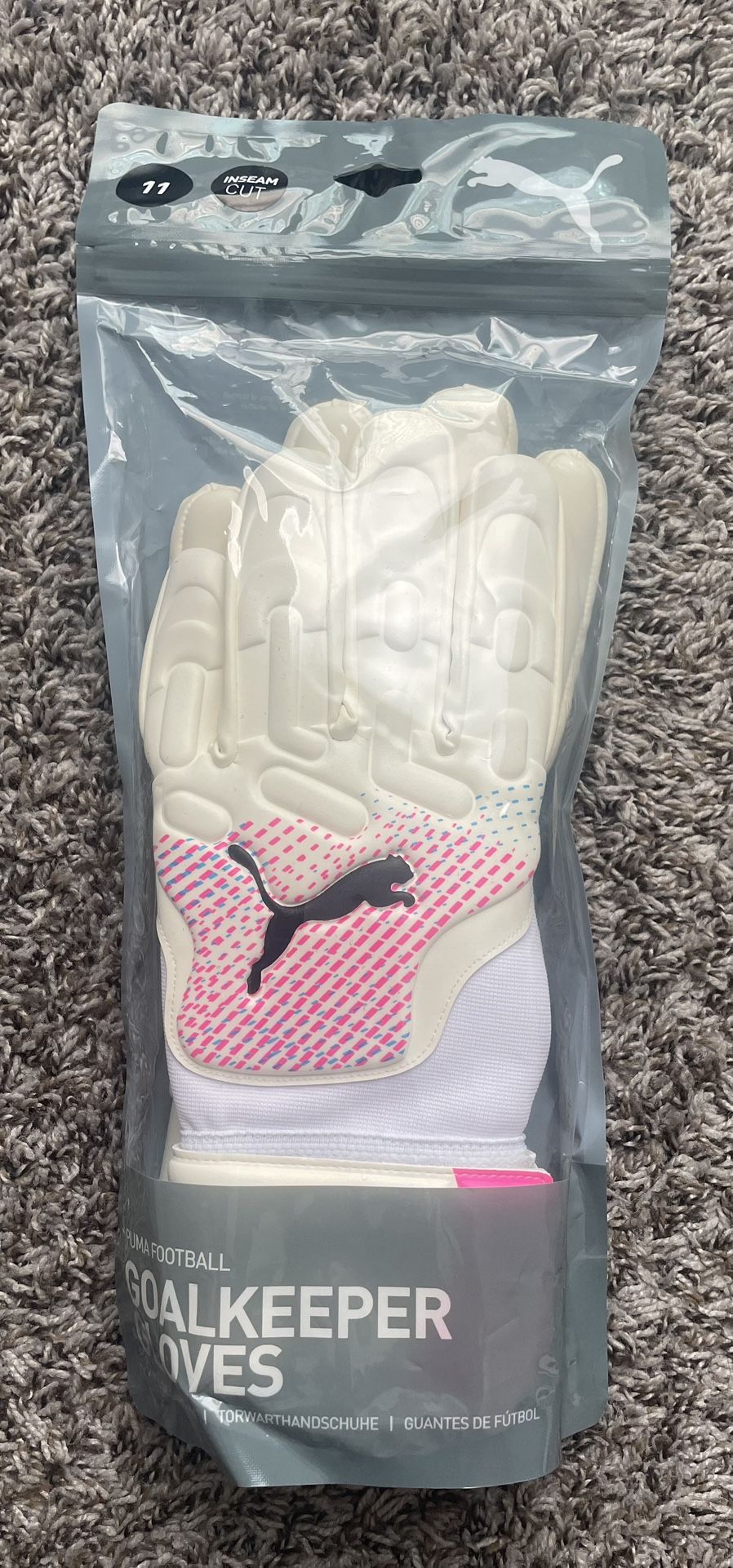Puma Football Goalkeeper Gloves Future Inseam Cut Men’s Size 11 Soccer GK Goalie