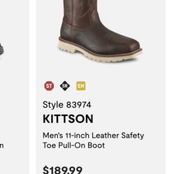 Red Wing Irish Settler Steel Toe Boots 