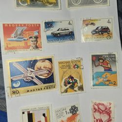 Vintage Magyar Posta 27Mix stamps