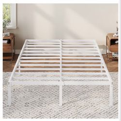 full size metal platform bed frame