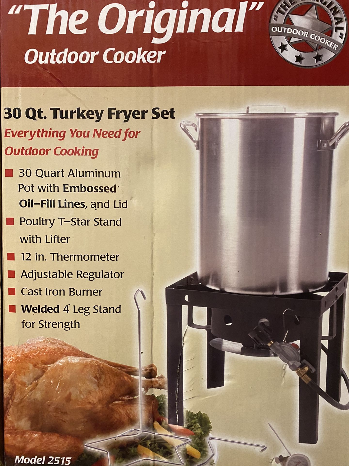 30 Qt turkey fryer set “The Original Outdoor Cooker ” NIB for Sale in