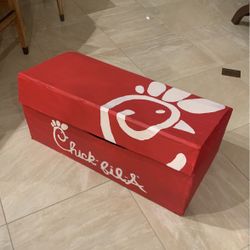 Papier-mâché Chick-fil-A nugget Box