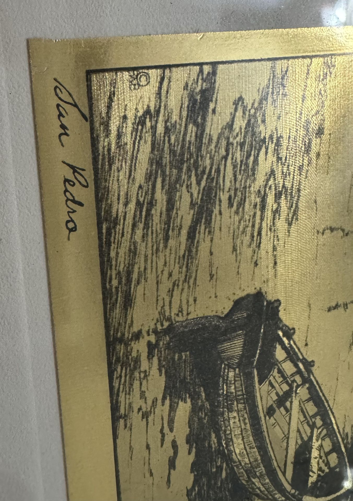 Lionel Barrymore Gold Etchings
