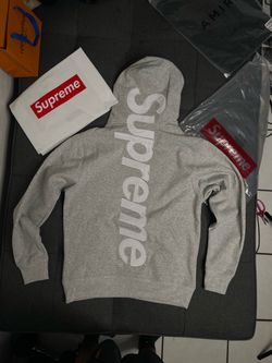 S Grey supreme hoodie