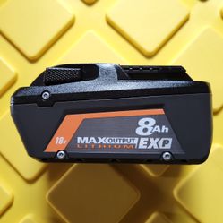 NEW 8Ah MAX OUTPUT EXP 18V Ridgid Battery