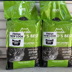  Two  Bags Worlds Best Cat Litter
