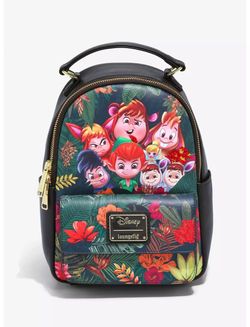 Loungefly Disney Peter Pan & Lost Boys Chibi Jungle Mini Backpack