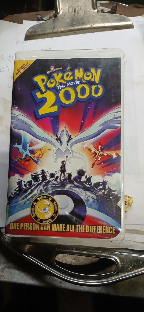 Rare Pokémon 2000 VHS with Lugia Coin
