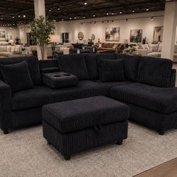 Sectional Sofa With Ottoman 
