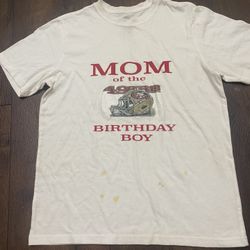 Womans San Francisco 49ers Mom Of The Birthday Boy Shirt Size XL #17
