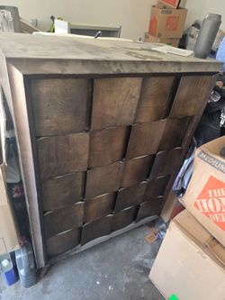 All wood dresser....