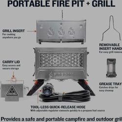 Ignik Firecan DELUXE Fire Pit And GRILL