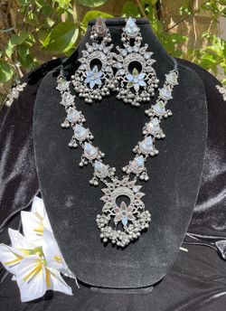 Indian Oxidized German Silver Ethnic Set 