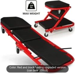 🆕🧚‍♀️ NEW 36" Adjustable 2-in-1 Car Creeper. 330LBS Capacity