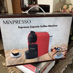Mixpresso Red Espresso Coffee Machine