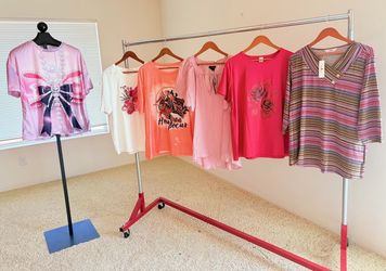 * 6 Shirts Tops Blouses 3x Plus Size Brand New! Women's
