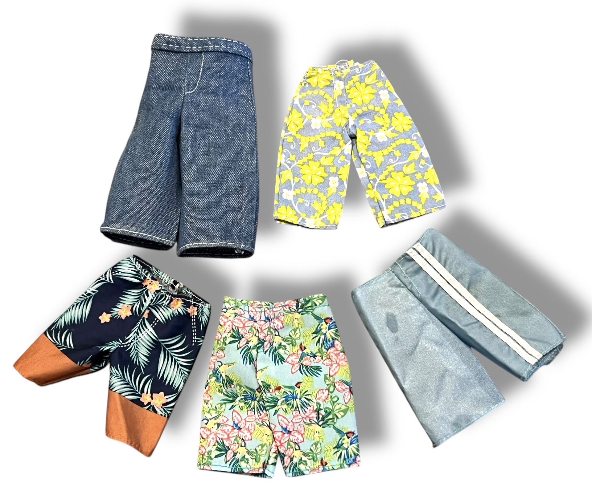 Barbie MOVIE KEN Doll CLOTHING Lot PANTS Bottoms Shorts Swim -BEACH