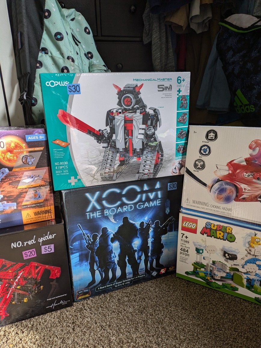 Board Games,Legos. Most Never Opened