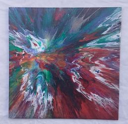 Original Abstract Art Canvas Signed
