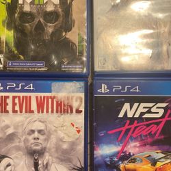 PS4 Games (Prices Negotiable)