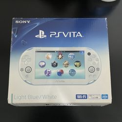 M0dded Light Blue/ White Ps Vita 2000