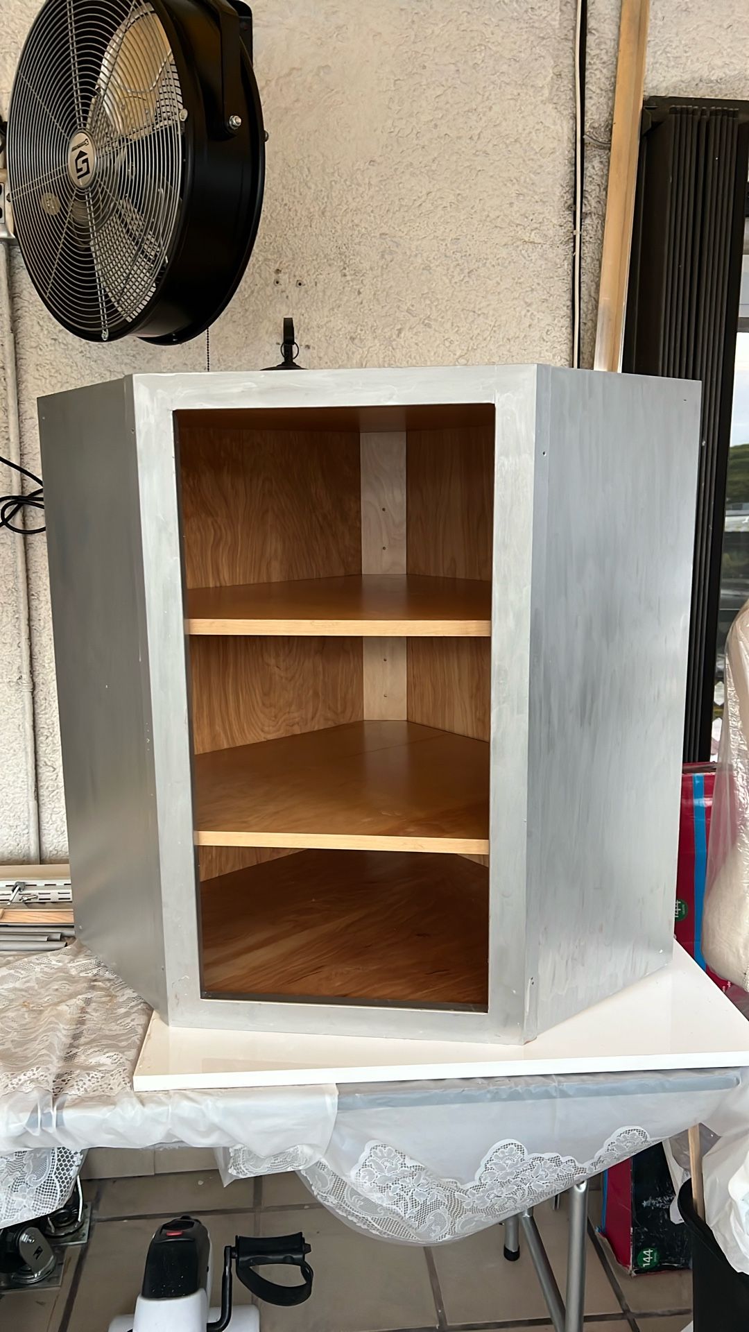 Corner Shelf In Wood