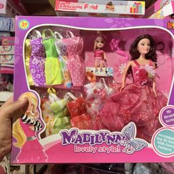 Kids Doll With Dresses New$14 Each 