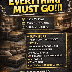 Estate sale Alot more great items almost  sold out