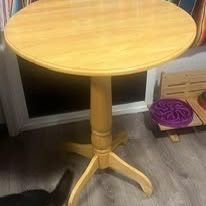 Vintage Pure Oak Table And Chair Set 