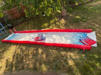 WOW Sports Super Slide is a 25-foot inflatable backyard water slide