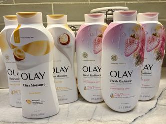 Olay body wash; Ultra Moisture Shea Butter OR Fresh Radiance Strawberry & Mint. Each bottle is 22 FL OZ NEW