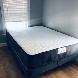 MATTRESS+Box Queen Size FOAM medium  12”Thick Box Spring 9”confort+Quality Brand New Delivery 🚚 Available 