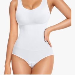 Women White Tank Top  Slim Fit 