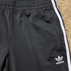 Y2K Adidas Orginal Black White Stripes Track Pants Mens Size Large