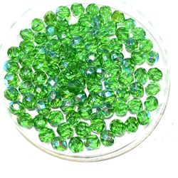 Lot Of 125 Green Glass Beads