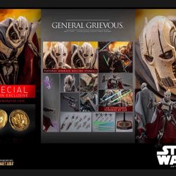 1/6 Hot Toys General Grievous Special Edition DIECAST  Figure MMS760D67B