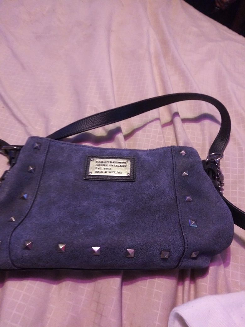 Super cute navy blue Harley Davidson crossbody
