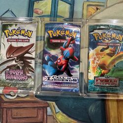 Pokémon Card TCG Empty Vintage Packs and protective Cases EX era