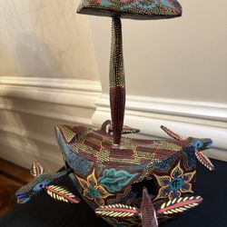 Rare Vintage Alebrije  Oaxaca Vintage Folk Art Noah’s Ark Signed