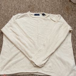 White Karen Scott sweater 