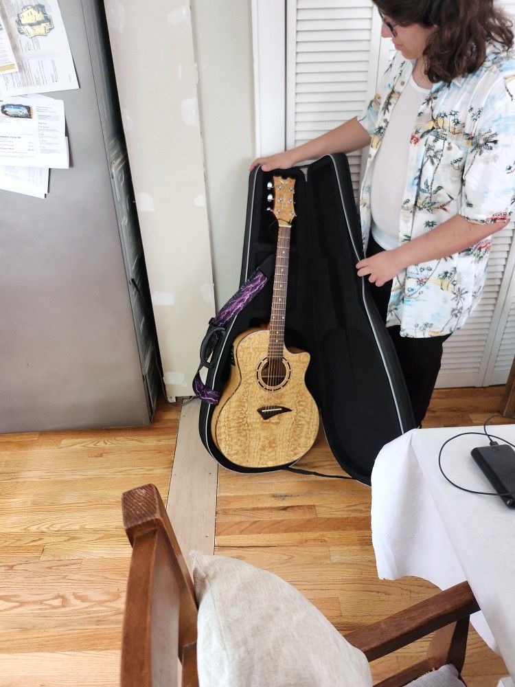 Dean EQA acoustic guitar with AMP connection