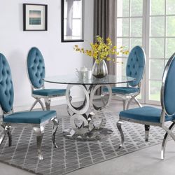 5 PCS Victorine II Collection Dining set-available in 4 colors Now 2389.00 Free Delivery 🚚 