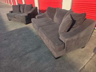 Oversized couch and loveseat