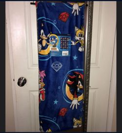 Sonic The Hedgehog Plush Throw Blanket