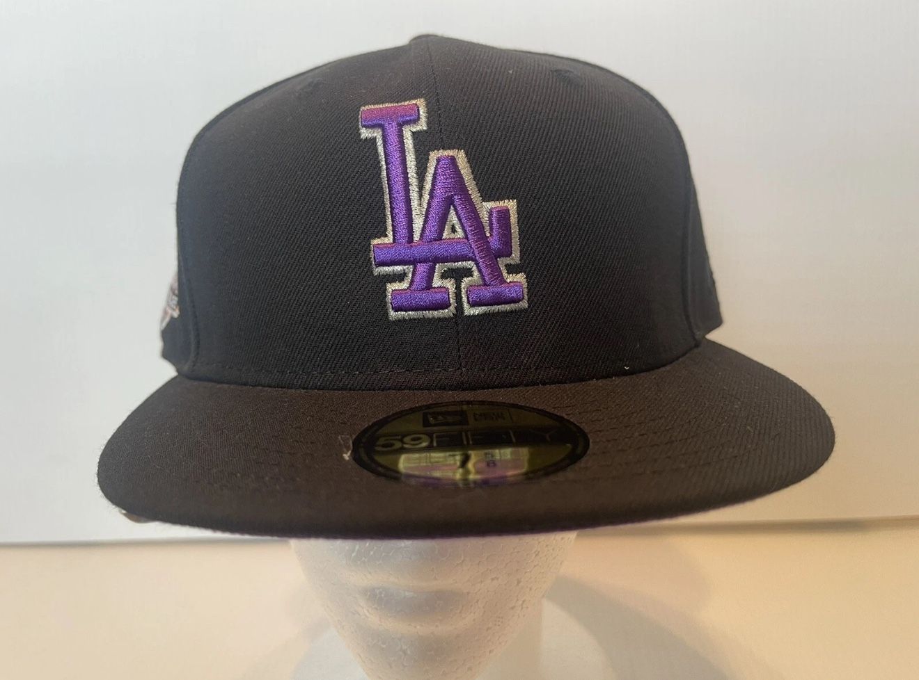 New Era 59Fifty Cap Los Angeles Dodgers 60th Black/Purple 1958 Brown Fitted Hat
