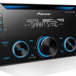 Pioneer FH-S520BT Double Din CD Receiver – Bluetooth, USB/AUX, FLAC, AM/FM Radio, 13-Band EQ, 50W x 4, Voice Control, Front, Rear/SW Selectable RCA Pr