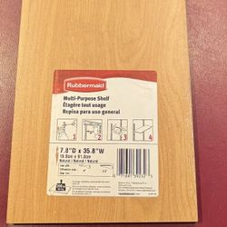 Rubbermaid Wood Shelves And Chrome Brackets For Slatwall